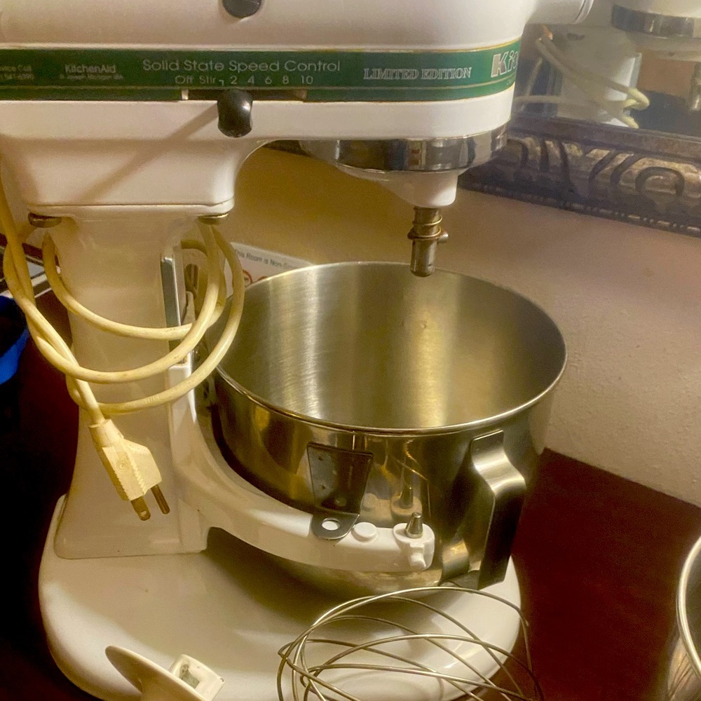💚VINTAGE KITCHENAID LIMITED EDITION KSM5 MIXER W/2 BOWLS & ALL ATTACHMENTS